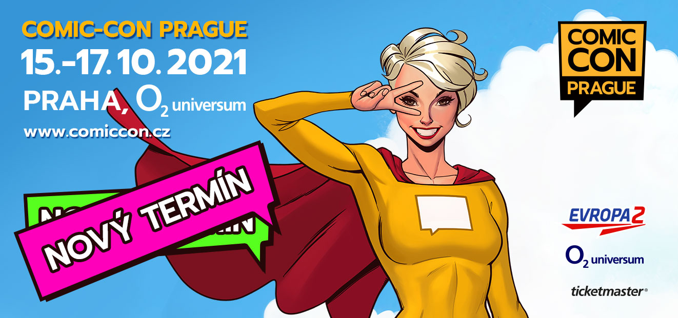 Thumbnail # Pořadatelé Comic-Conu Prague 2021 oznamují  přesun na podzimní termín, on-line event v květnu a další hvězdné hosty