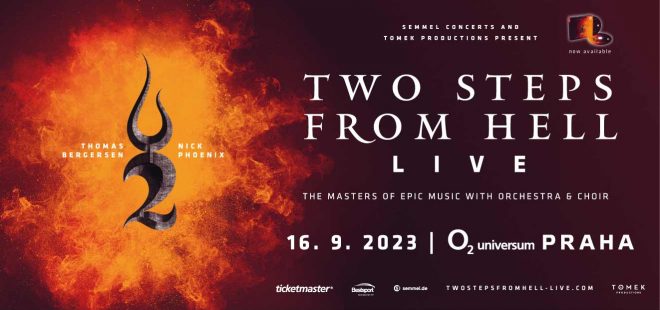 Thomas Begersen a Nick Phoenix představí svou špičkovou hudební produkci Two Steps From Hell známou nejen z filmových trháků již podruhé v pražském O2 universu