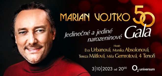 Marian Vojtko will celebrate his round jubilee with a gala concert at the O2 universum