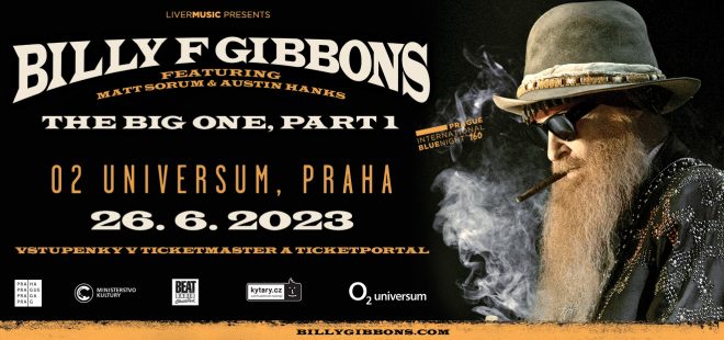 Billy F. Gibbons, singer and guitarist of ZZ Top, will bring his solo band to the Czech Republic for the first time in June