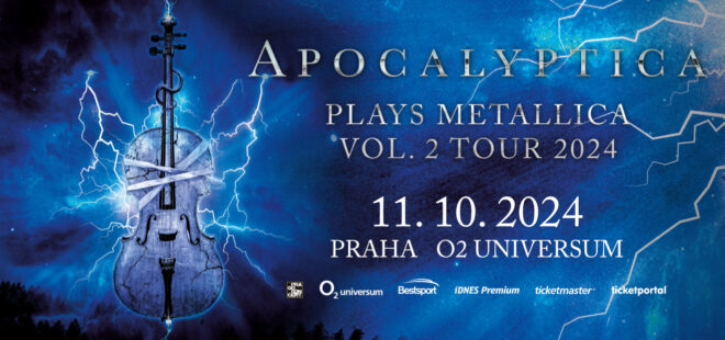 Finská violoncellová legenda přijíždí 11. října 2024 v rámci Evropského turné „APOCALYPTICA – Plays Metallica Vol. 2 Tour 2024“ s fantastickou show do pražského O2 universa.