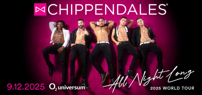 Chippendales rozpalují Evropu: světová pánská revue míří v roce 2025 do O2 universa s turné All Night Long Tour