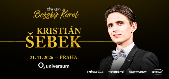 Kristián Šebek míří s projektem „Můj vzor, Božský Karel“ do O2 universa. Chystá svůj dosud největší koncert