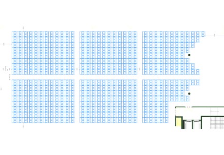 Kongresový sál B1 a B3 – školení – dlouhý plan