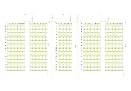 Divadelní sál C1 až C3 plan