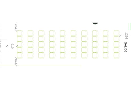 Divadelní sál D5 + D10 plan