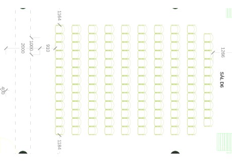 Divadelní sál D6 + D7 + D8 + D9 plan