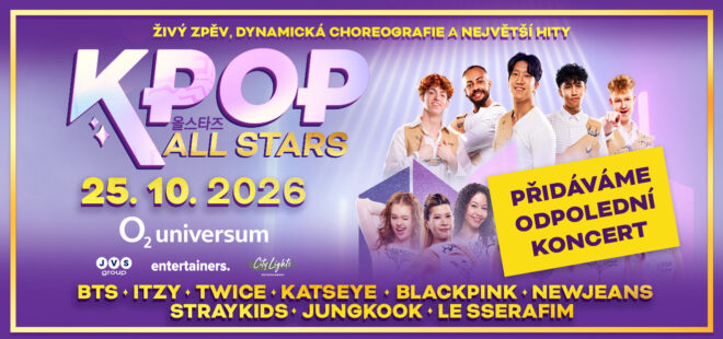 Poprvé v České republice: K Pop All Stars přiváží největší hity z oscarových Demon Hunters naživo do Prahy. Přidává se odpolední koncert!