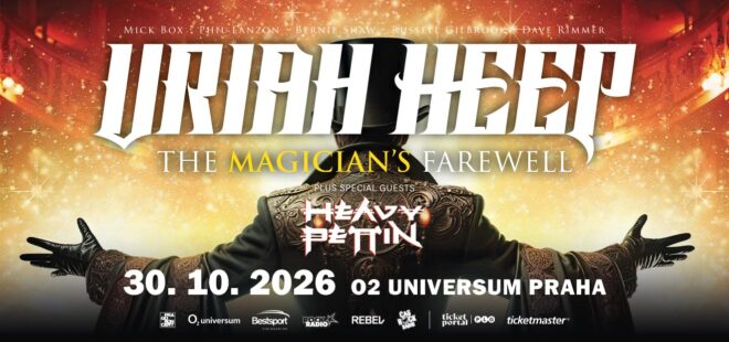 British rock legend URIAH HEEP will visit PRAGUE on its last “The Magician’s Farewell” tour in October 2026!