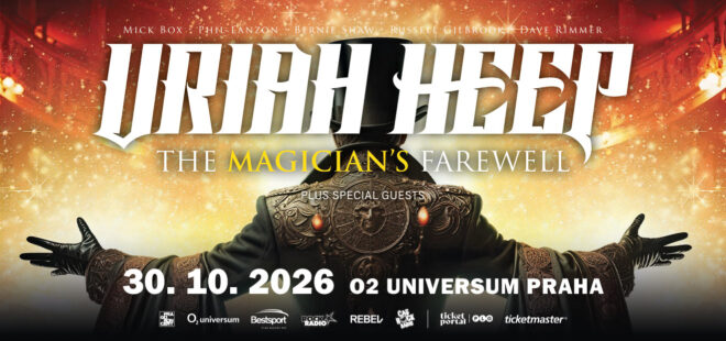 Britská rocková legenda URIAH HEEP zavítá na svém posledním „The Magician´s Farewell“ turné v říjnu 2026 do PRAHY!