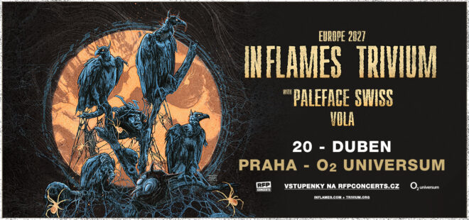 Heavymetalový hurikán v Praze: In Flames a Trivium spojují síly pro dubnovou show v O2 universu