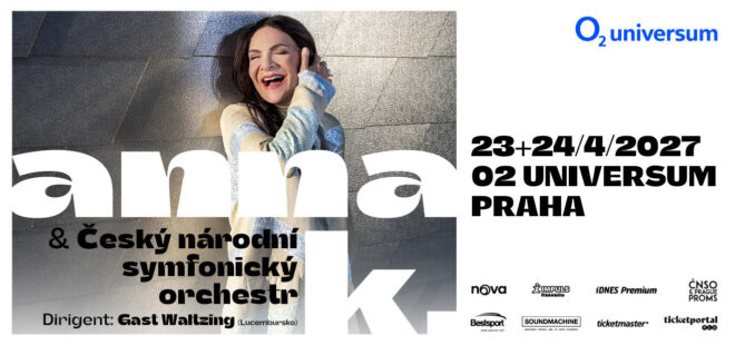 Pro velký zájem přidává druhý termín: Anna K. odehraje v O2 universu dva exkluzivní symfonické koncerty s ČNSO