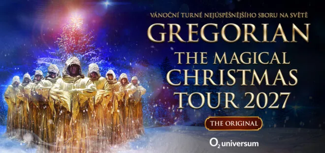 Světově proslulý soubor GREGORIAN přiveze do O2 universa kouzelnou vánoční show The Magical Christmas Tour 2027